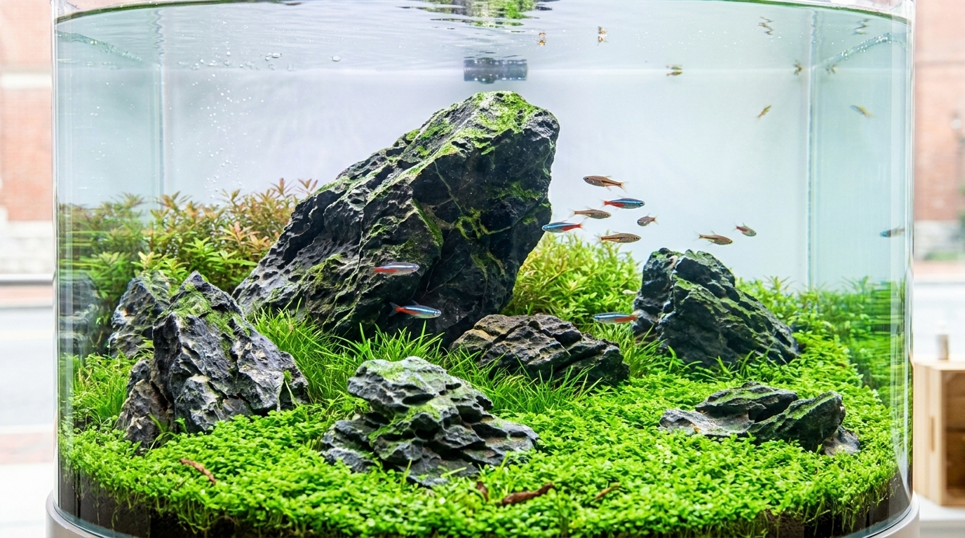 Iwagumi Stone Compositions — aquascape hardscape style by Qscapes